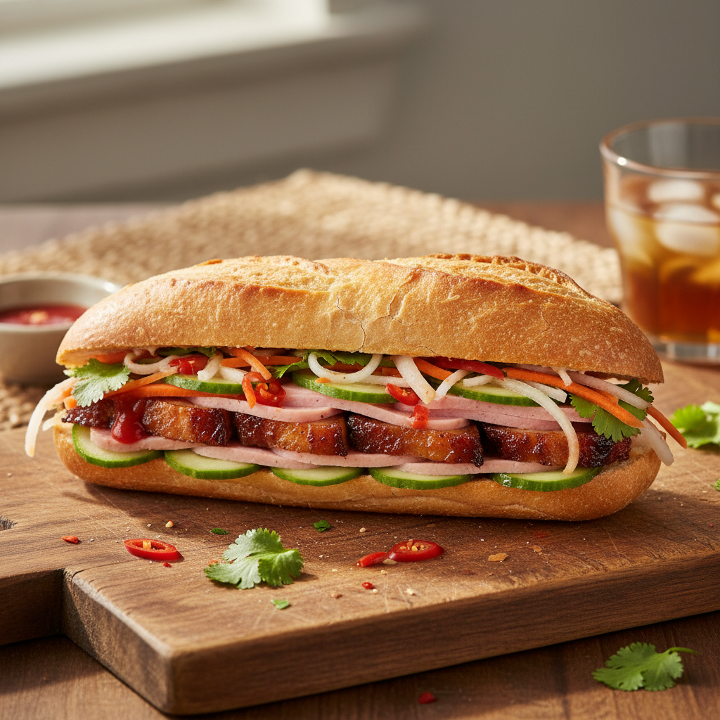 Vietnamese Banh Mi Sandwich
