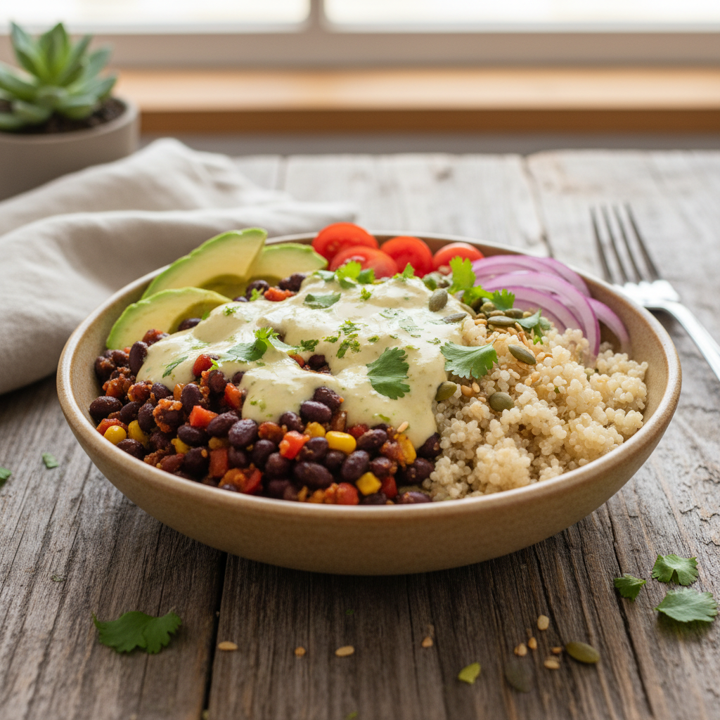 Quinoa and Black Bean Power Bowl