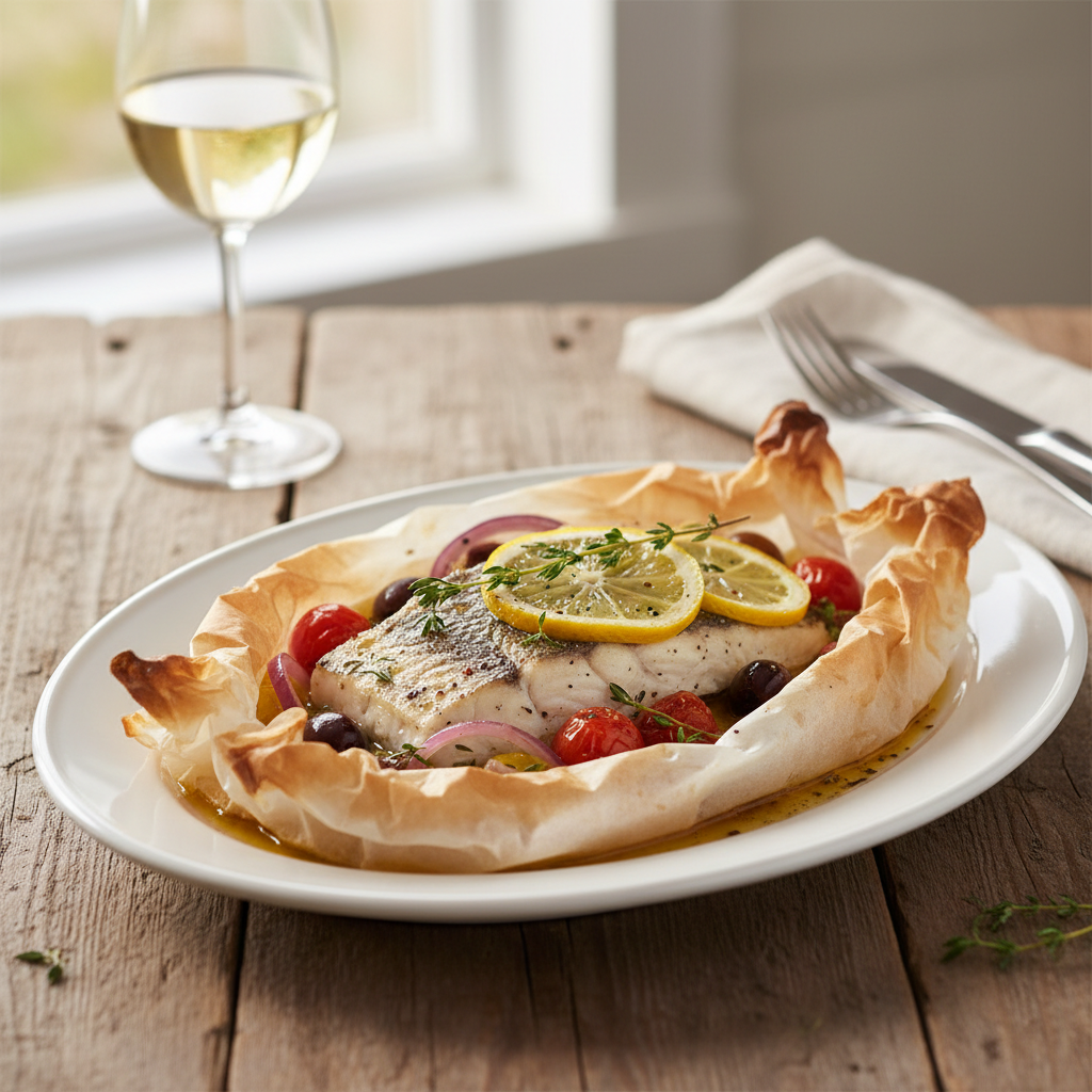 Zesty Lemon Thyme Sea Bass