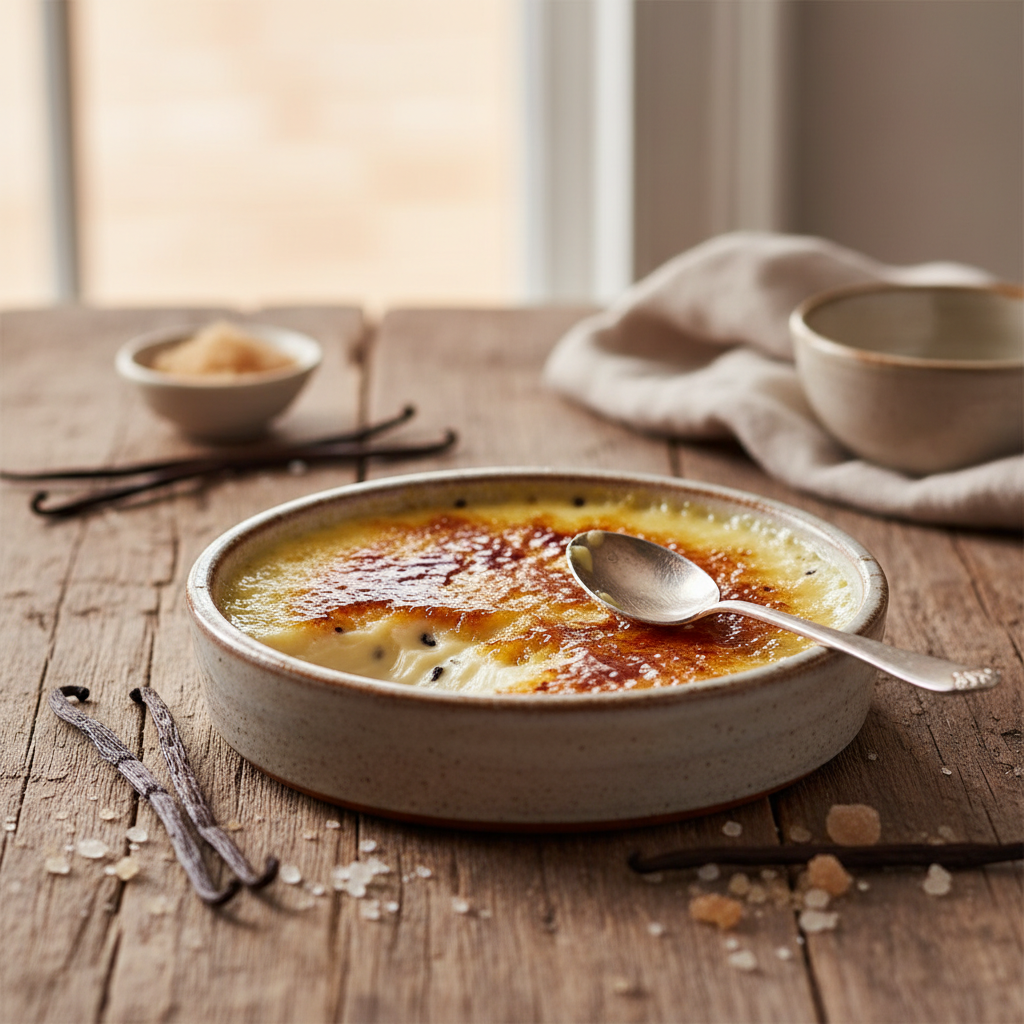 Classic Madagascar Vanilla Bean Crème Brûlée