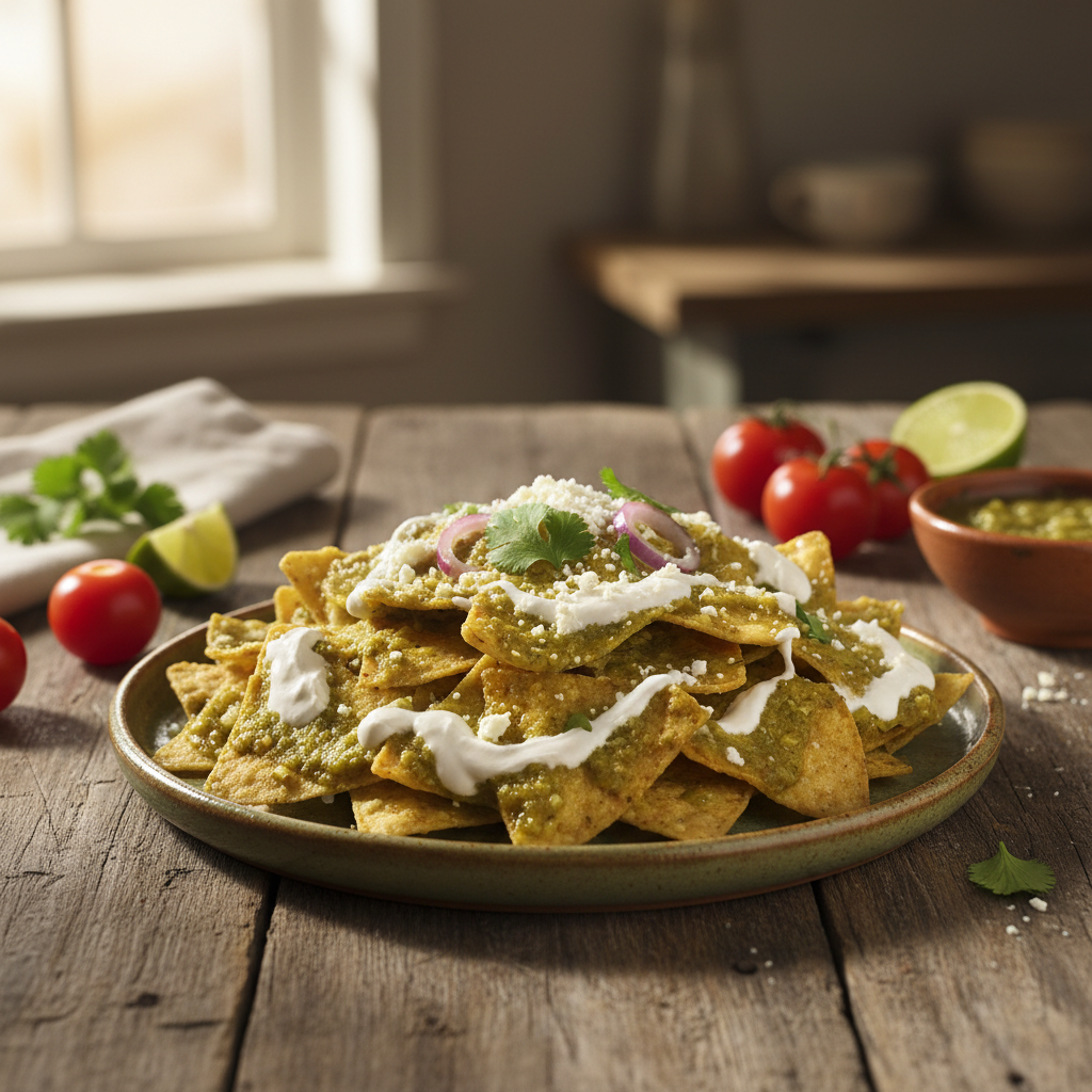 Mexican Chilaquiles Verdes