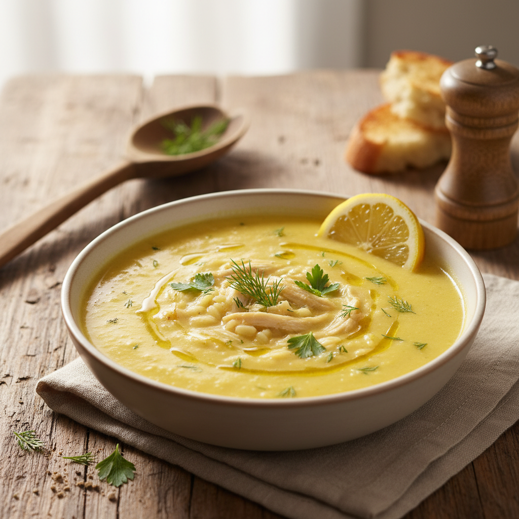 Greek Lemon Orzo Soup (Avgolemono)