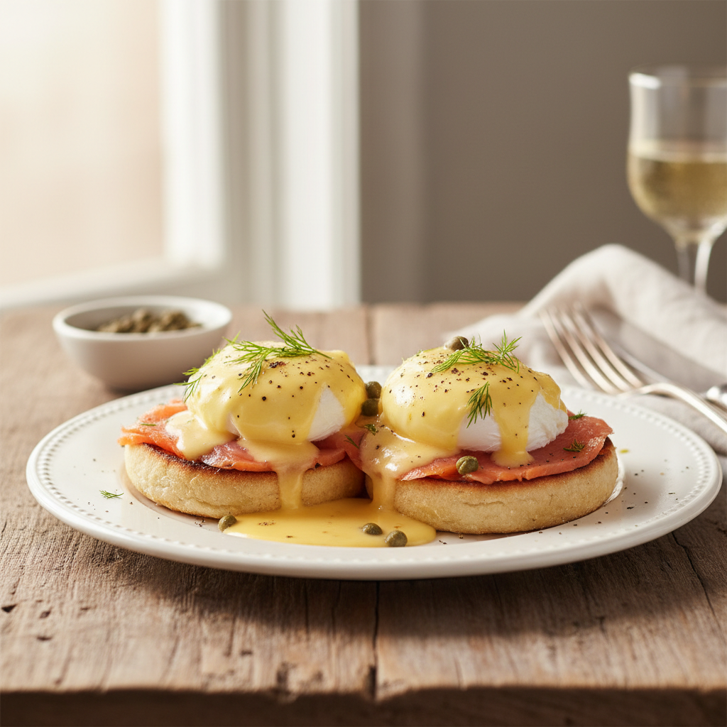 Smoked Salmon Eggs Benedict
