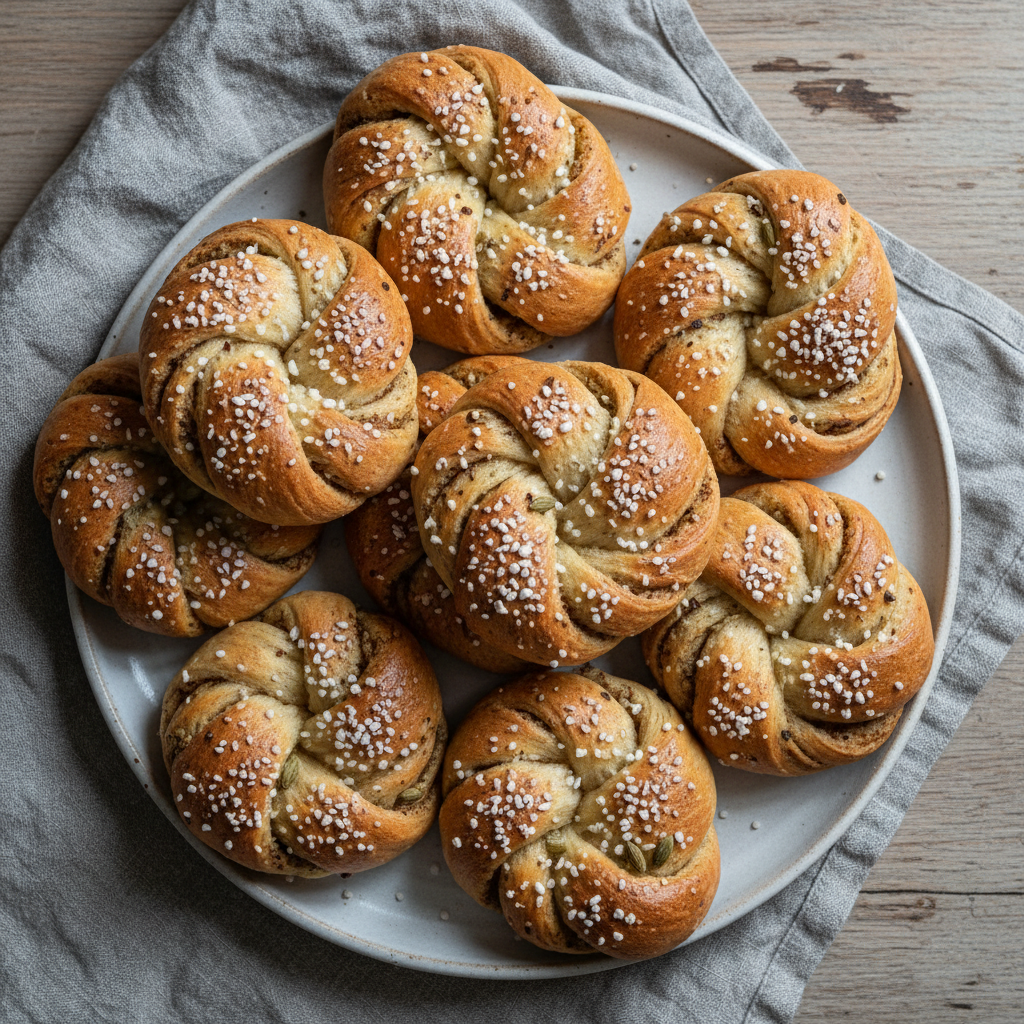 Swedish Cardamom Buns (Kardemummabullar)