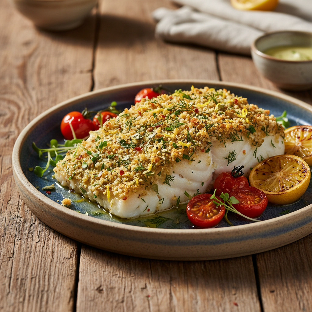 Lemon Herb Baked Cod