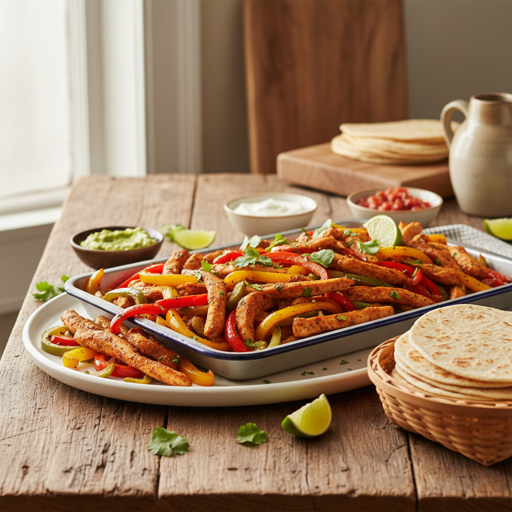 Sheet Pan Chicken Fajitas