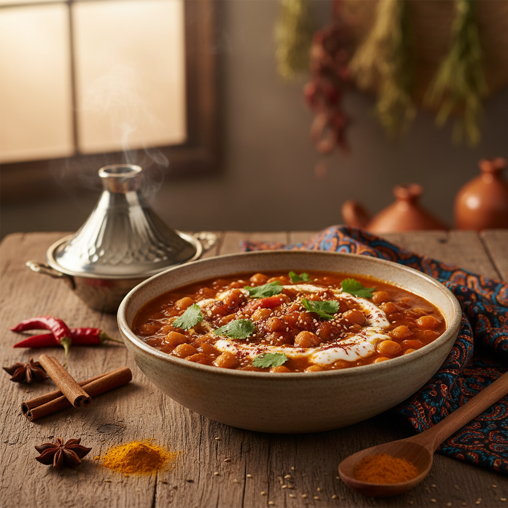 Slow-Roasted Moroccan Chickpea Stew