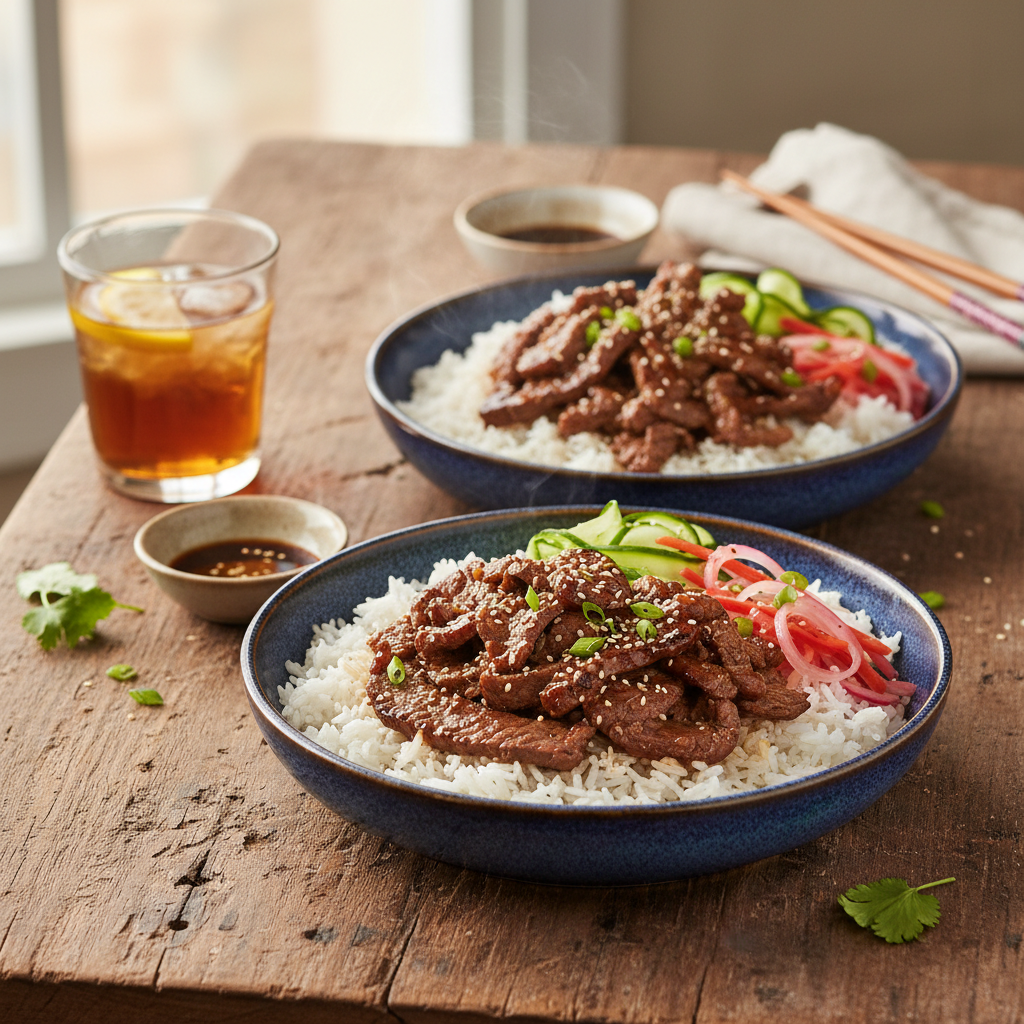 Quick Beef Bulgogi Bowls