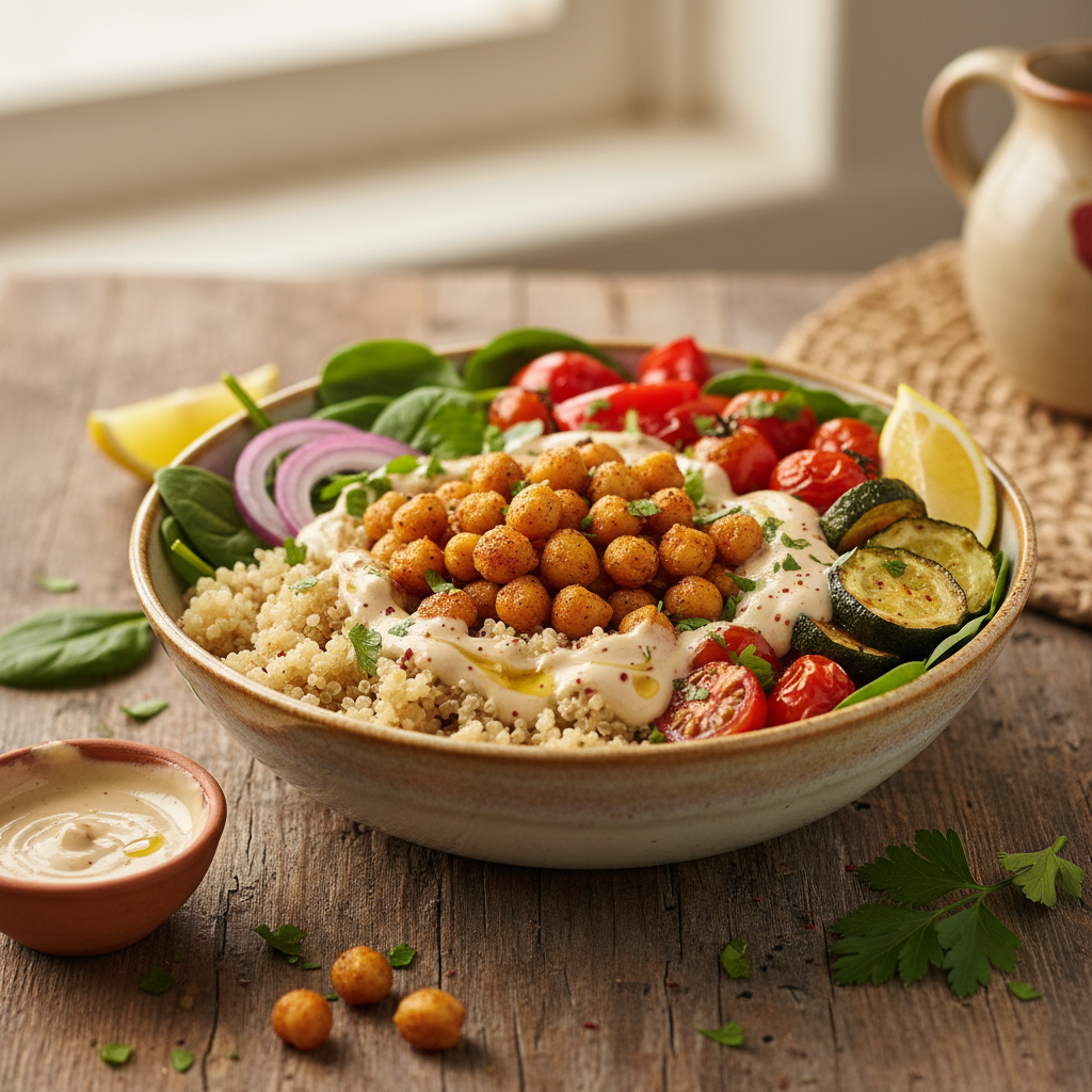 Roasted Mediterranean Buddha Bowl