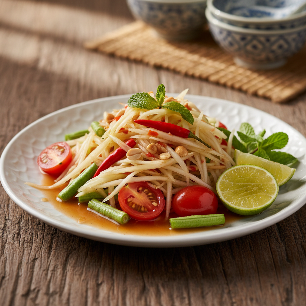 Thai Green Papaya Salad (Som Tum)