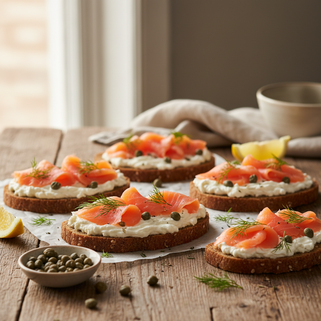 Smoked Salmon Smørrebrød