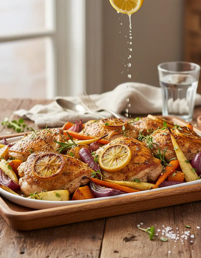 Sheet Pan Lemon Herb Chicken