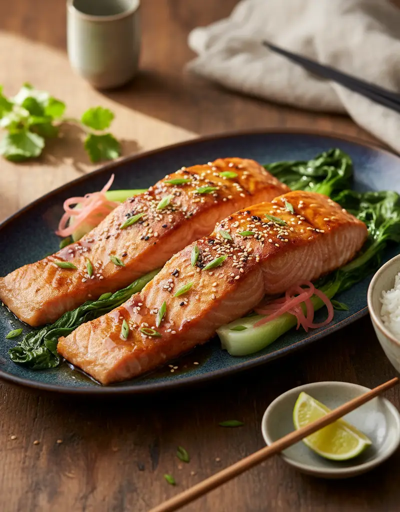 Miso-Glazed Baked Salmon