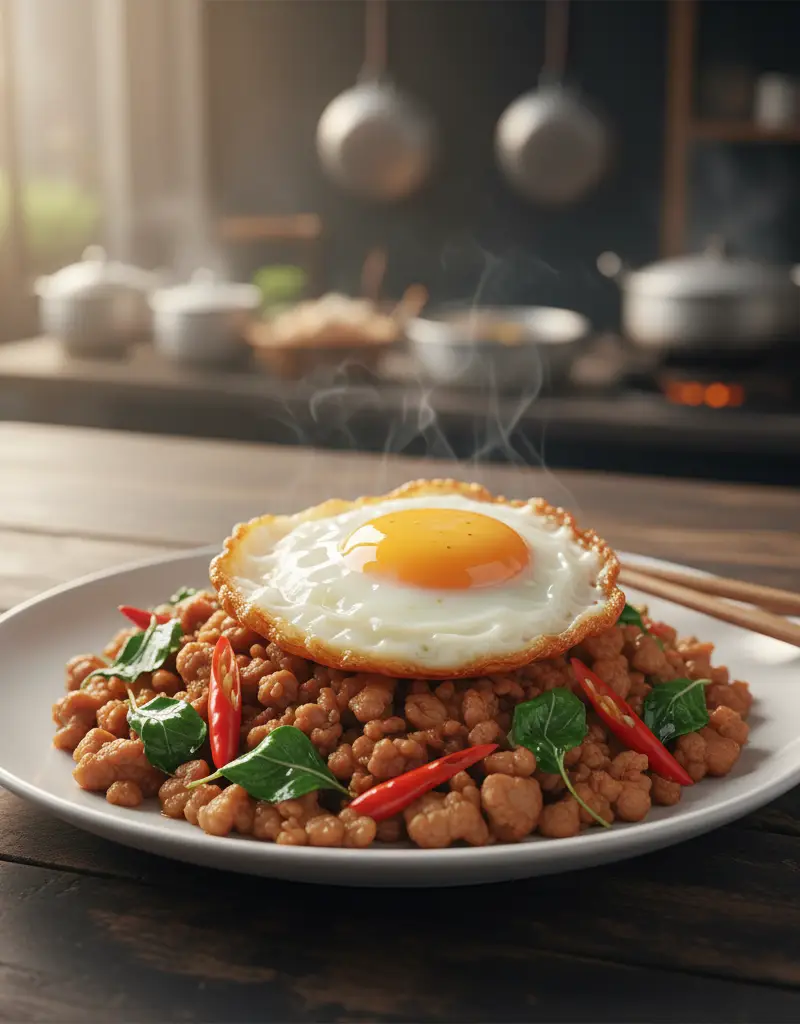 Spicy Thai Basil Pork (Pad Krapow)