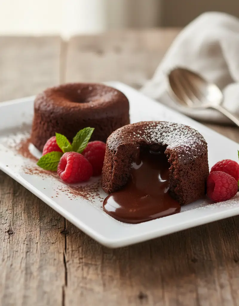Molten Dark Chocolate Fondant