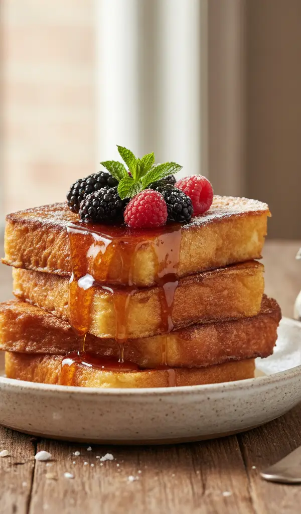Brioche French Toast with Bourbon Syrup — Eggs recipe