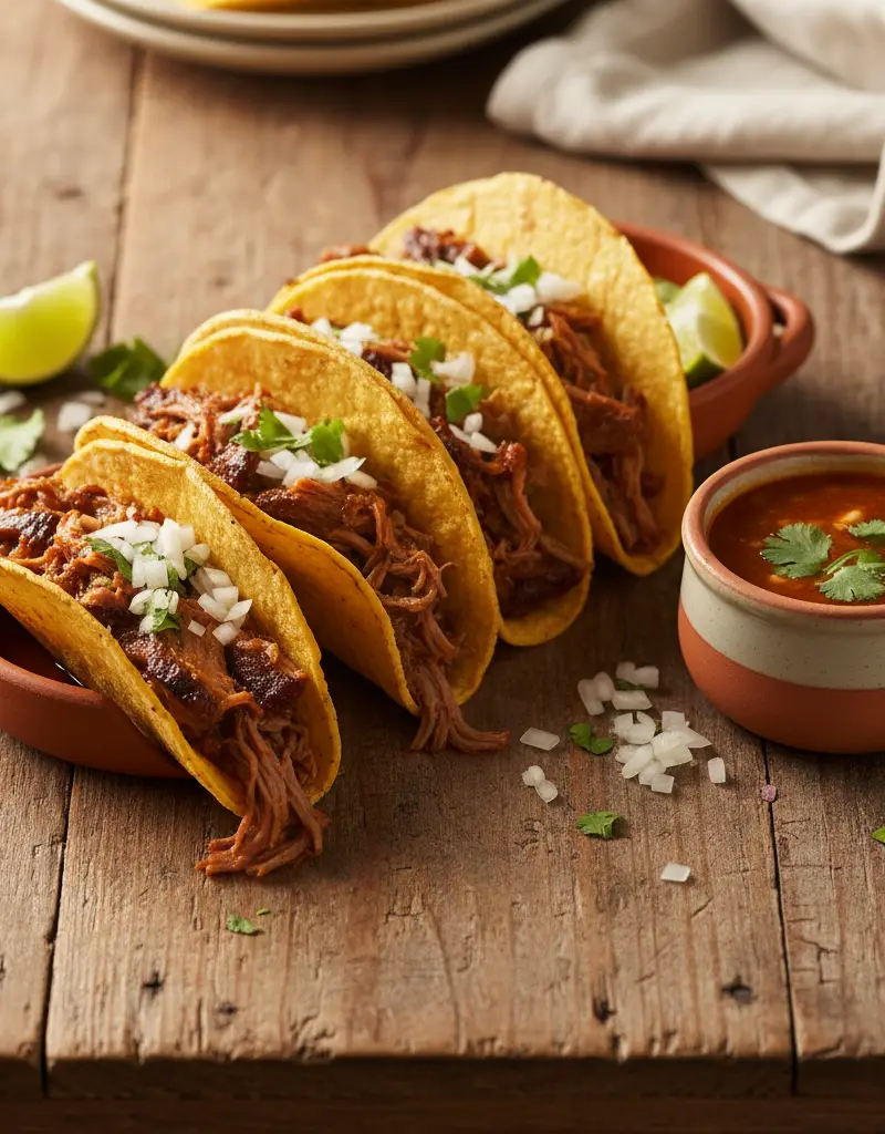Slow-Cooked Beef Birria Tacos