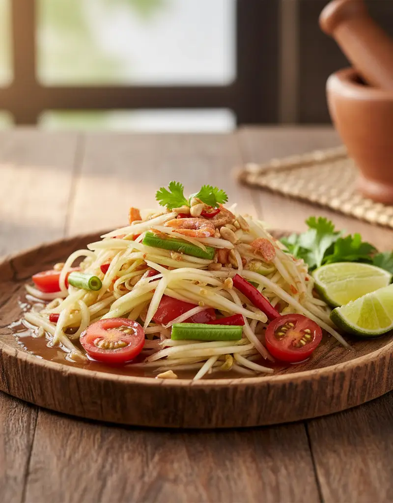 Thai Green Papaya Salad (Som Tum)
