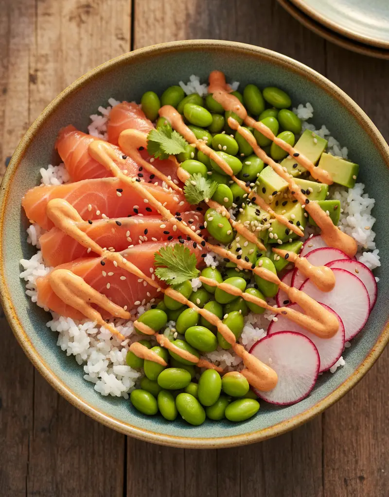 Smoked Salmon Poke Bowl