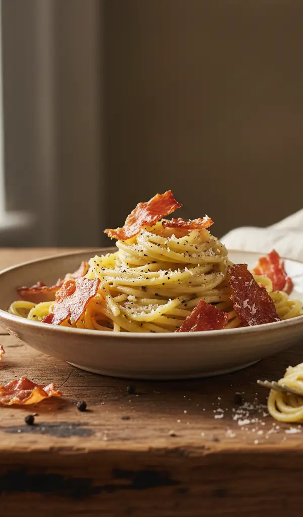 Cacio e Pepe with Crispy Prosciutto — Pasta recipe
