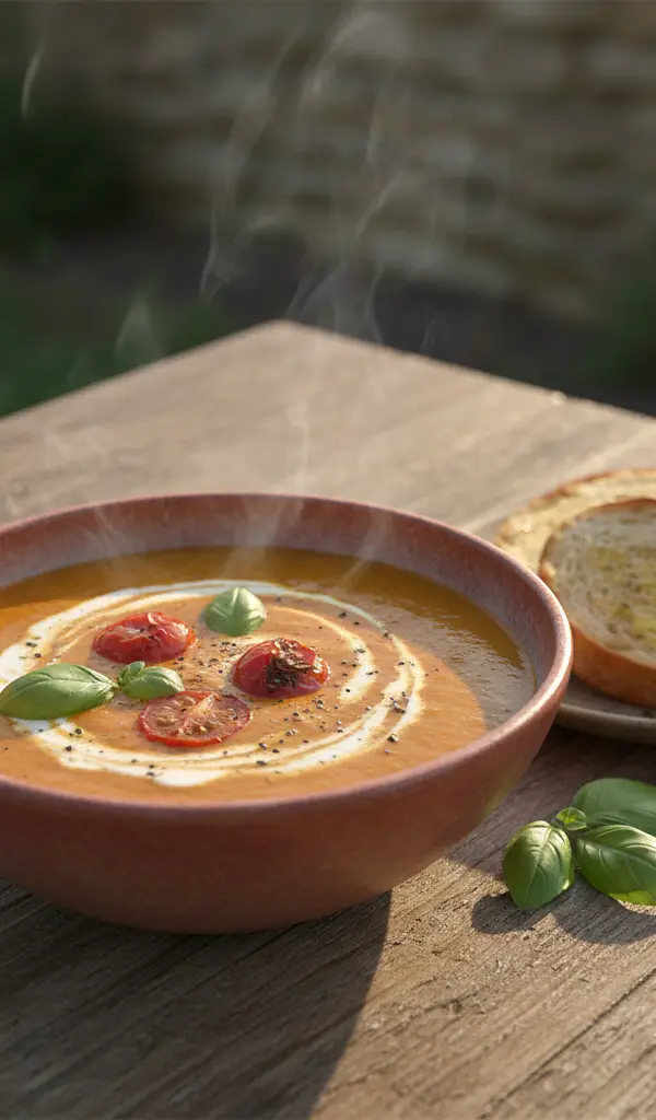 Creamy Roasted Tomato Basil Soup — Tomatoes recipe