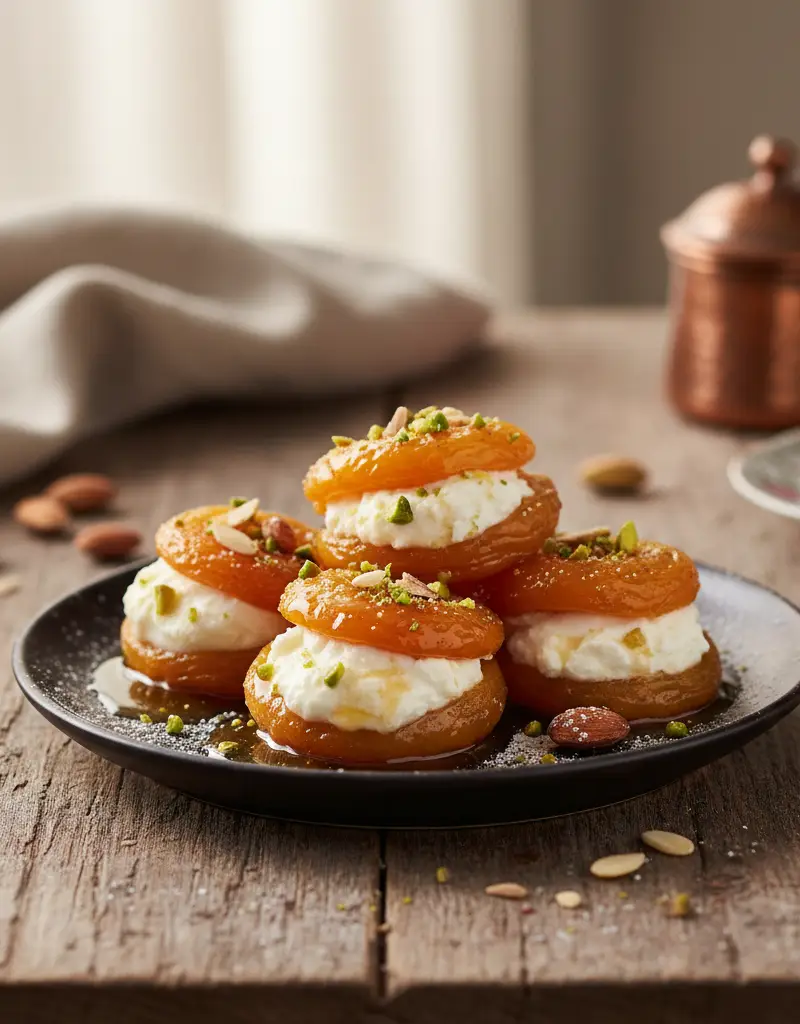 Turkish Apricot Stuffed with Mascarpone