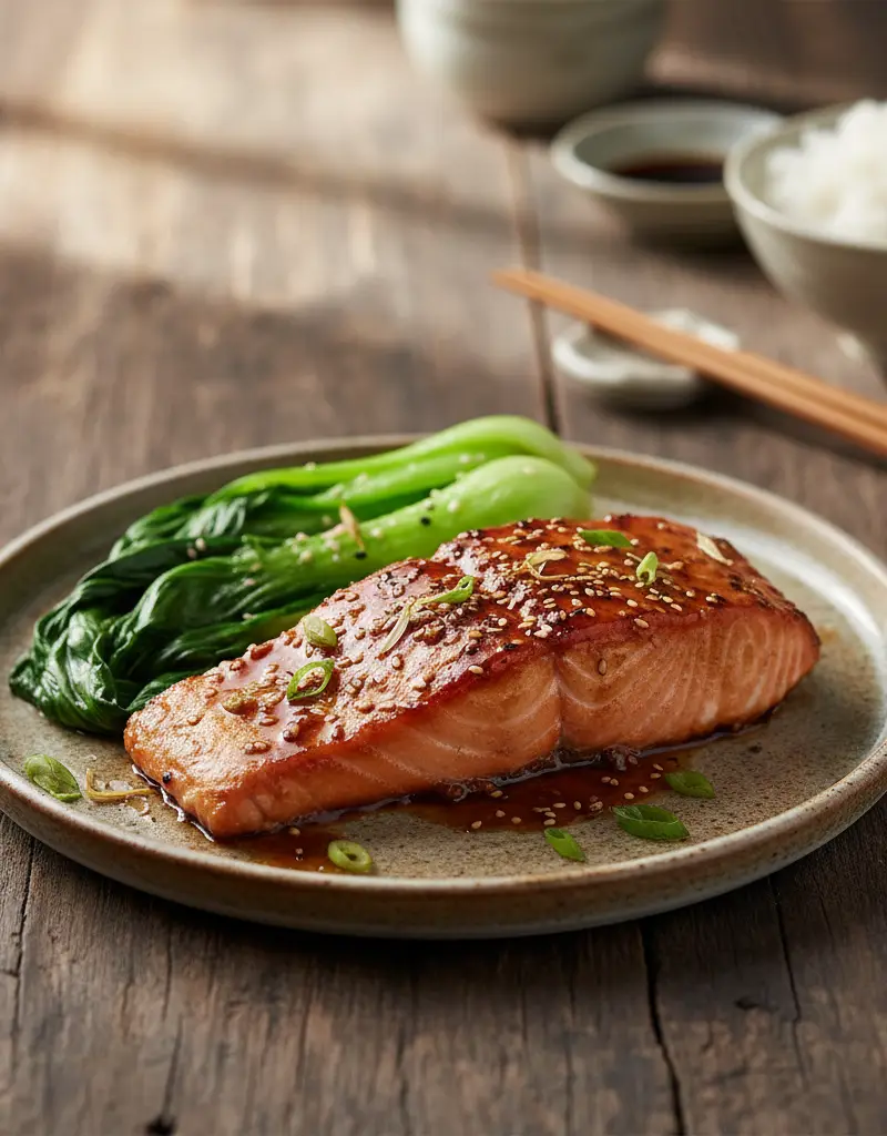 Miso-Ginger Glazed Salmon