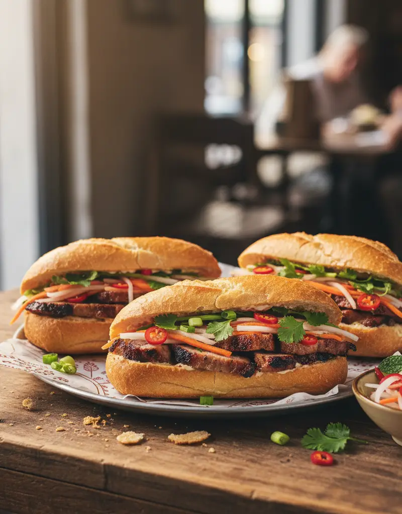 Vietnamese Banh Mi Sandwiches