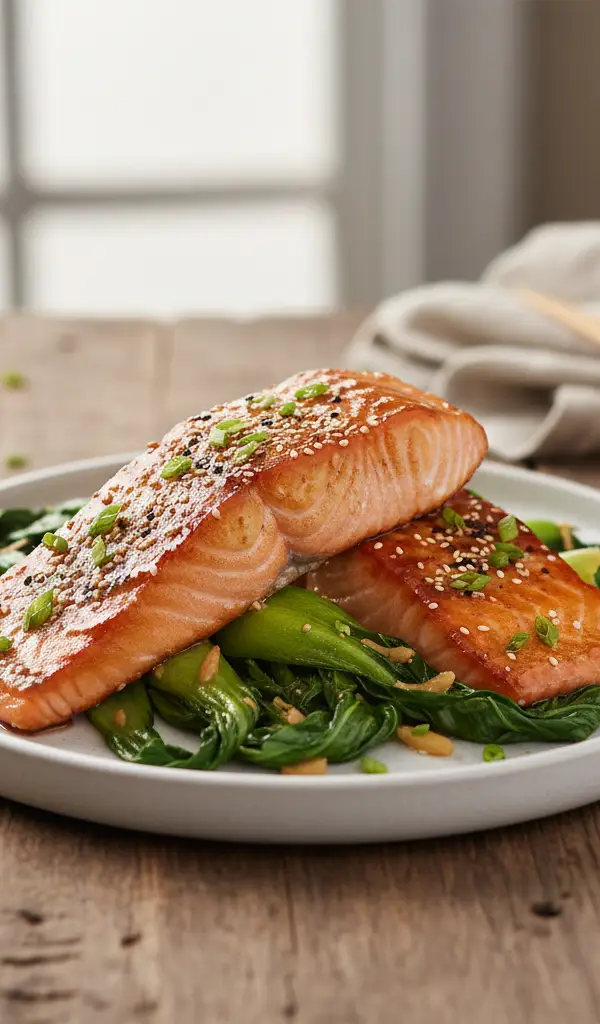 Honey-Miso Glazed Salmon — Rice recipe