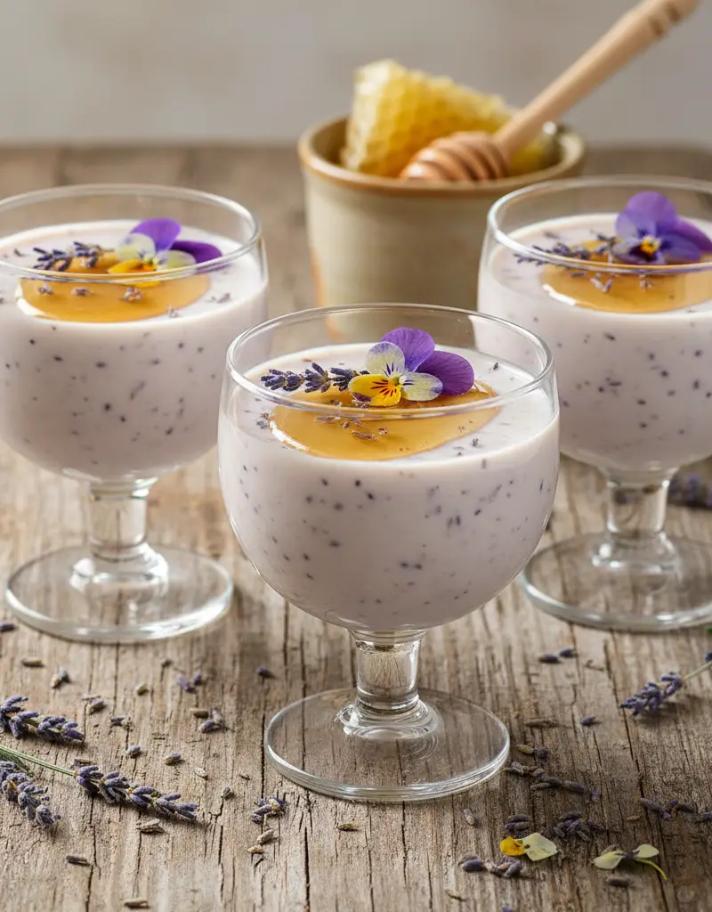 Honey Lavender Panna Cotta