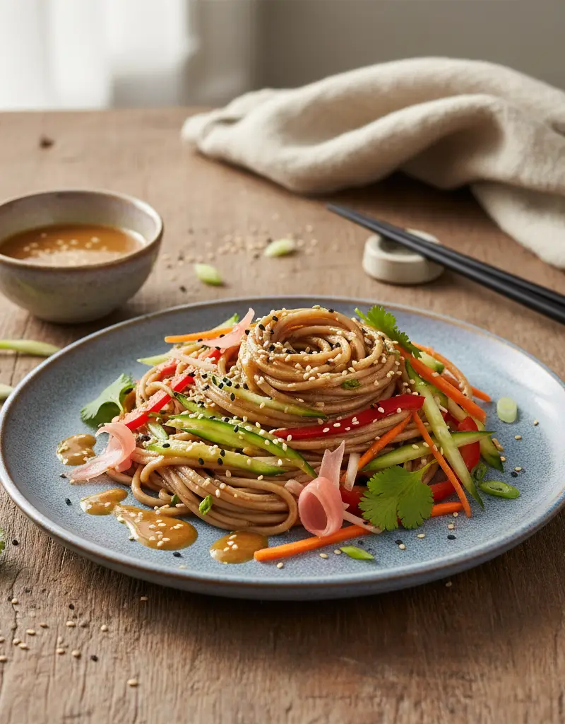 Sesame Ginger Soba Noodles