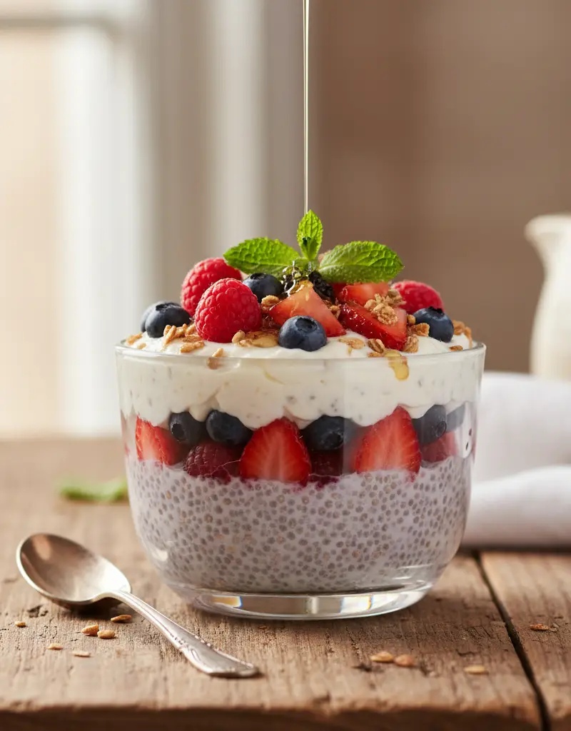 Overnight Chia & Berry Parfait
