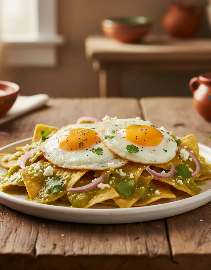 Mexican Chilaquiles Verdes