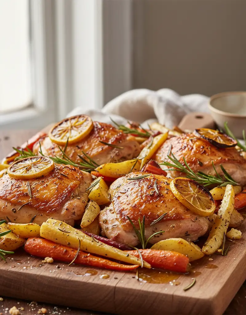 One-Pan Lemon Herb Roasted Chicken