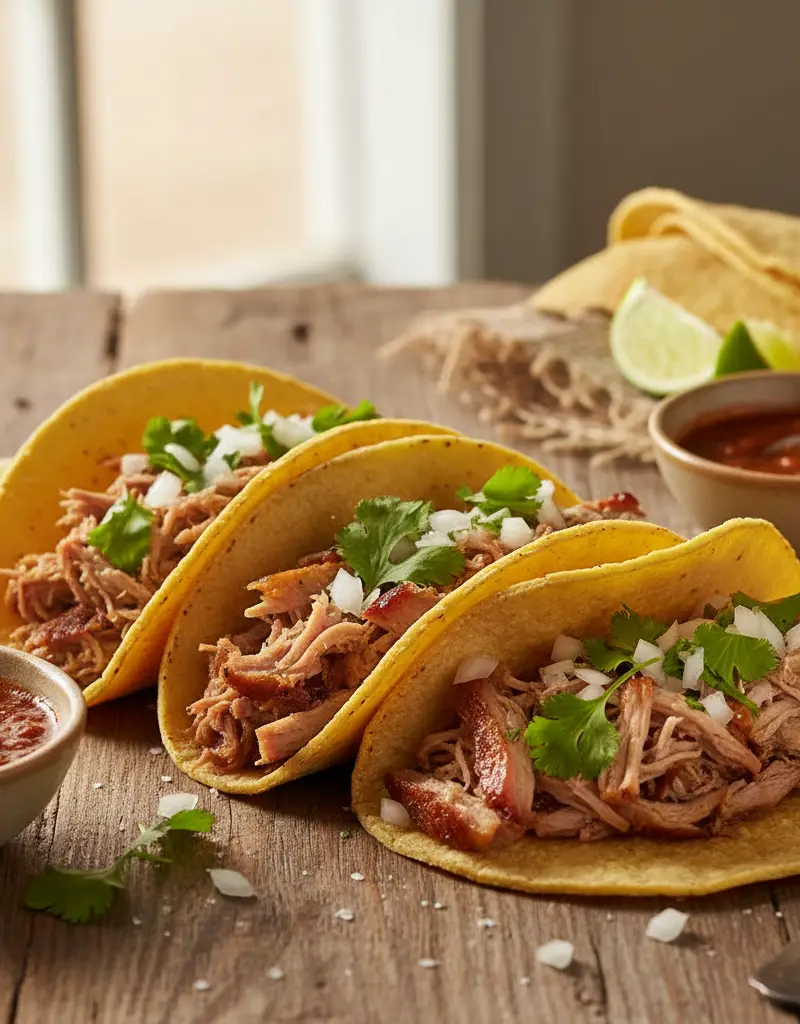 Slow-Roasted Pork Carnitas Tacos