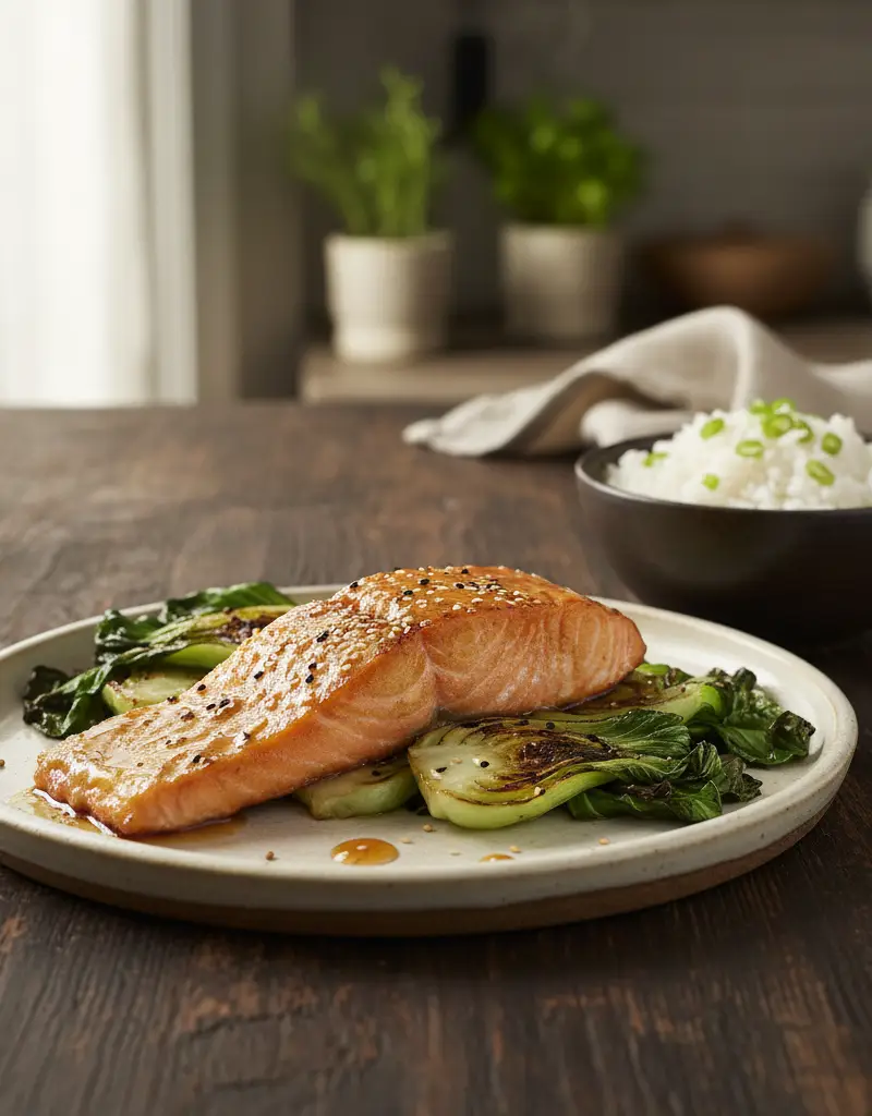 Honey-Miso Glazed Salmon