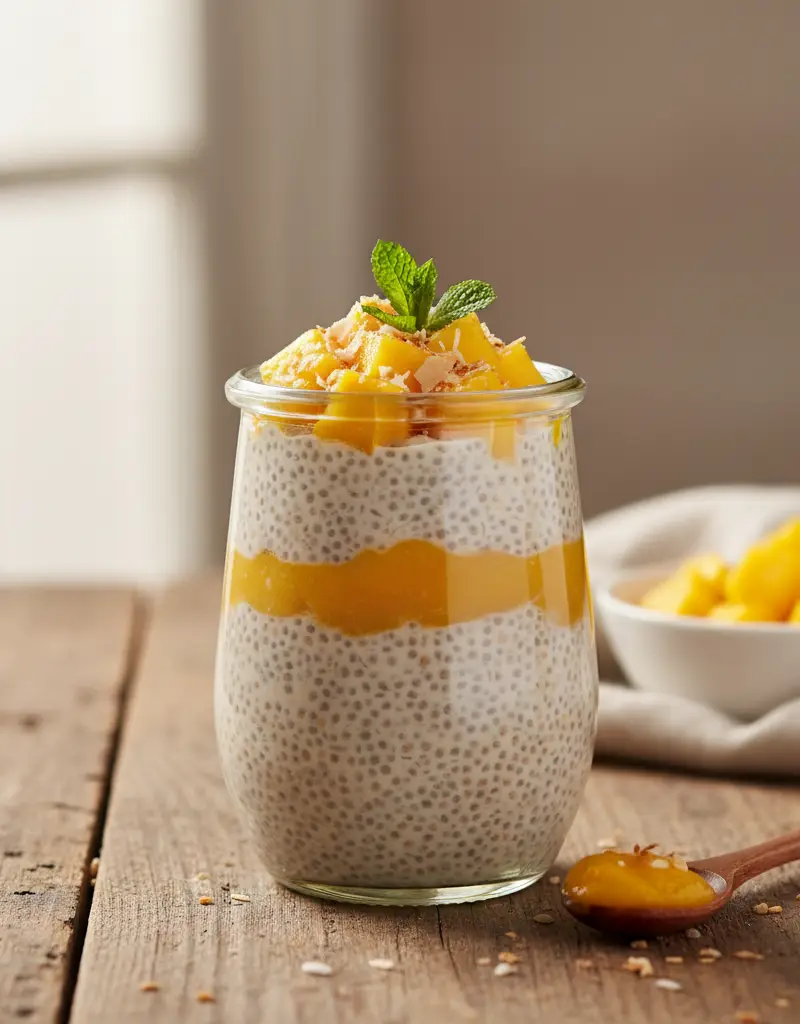 Overnight Mango Chia Pudding