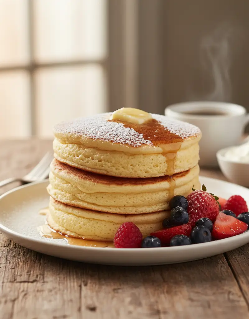 Fluffy Japanese Soufflé Pancakes