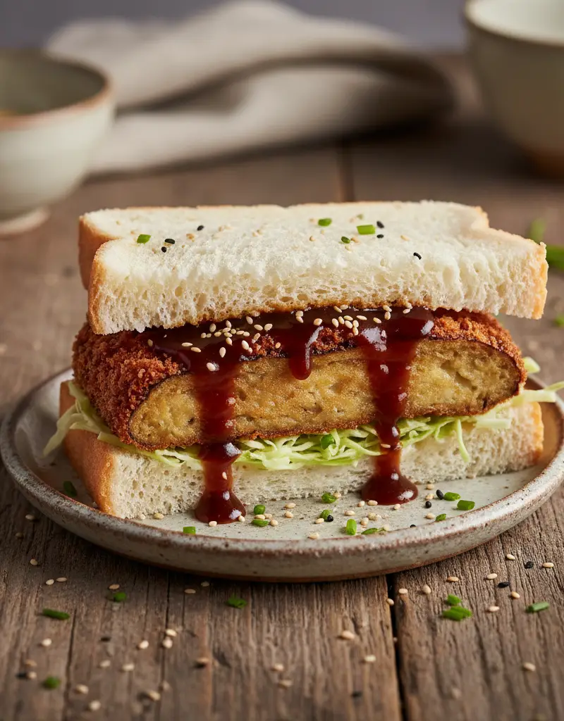 Eggplant Katsu Sando