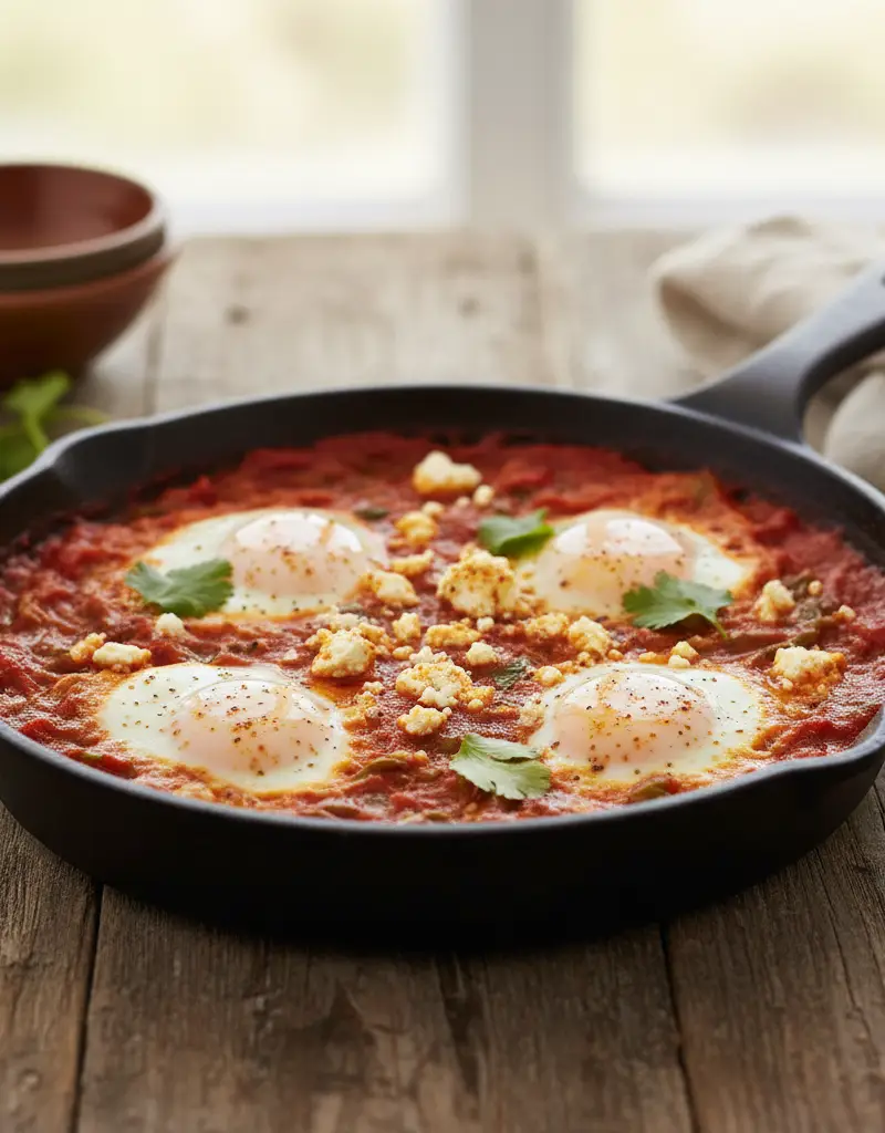 Shakshuka with Spiced Feta
