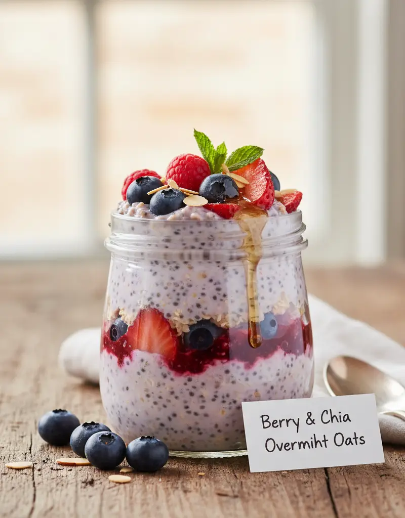 Berry & Chia Overnight Oats