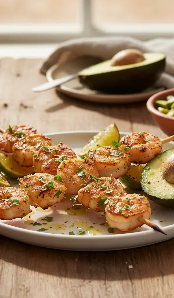 Mexican Lime & Cilantro Shrimp Skewers — Avocado recipe