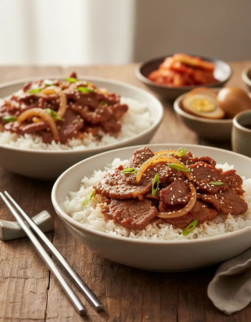 Korean Bulgogi Beef Bowls