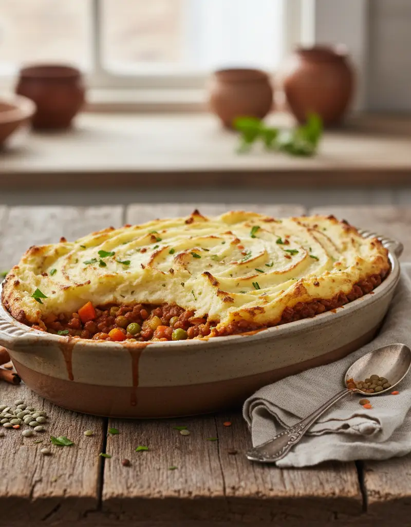 Spiced Lentil Shepherd’s Pie