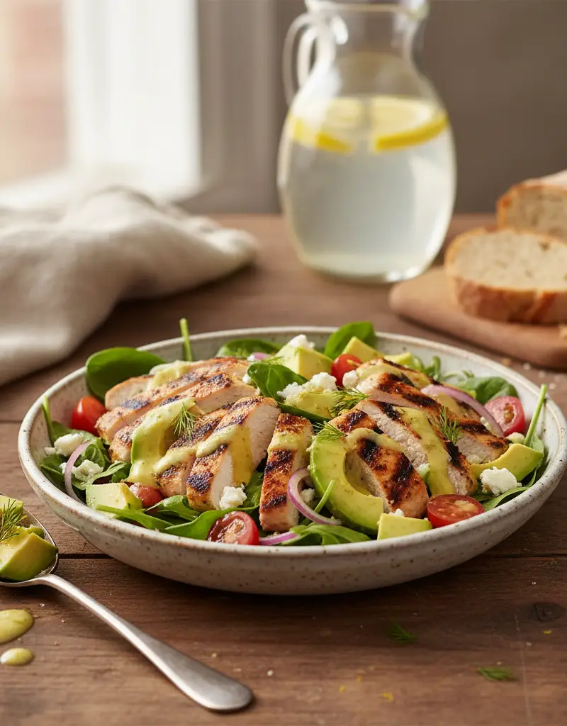 Avocado and Grilled Chicken Salad
