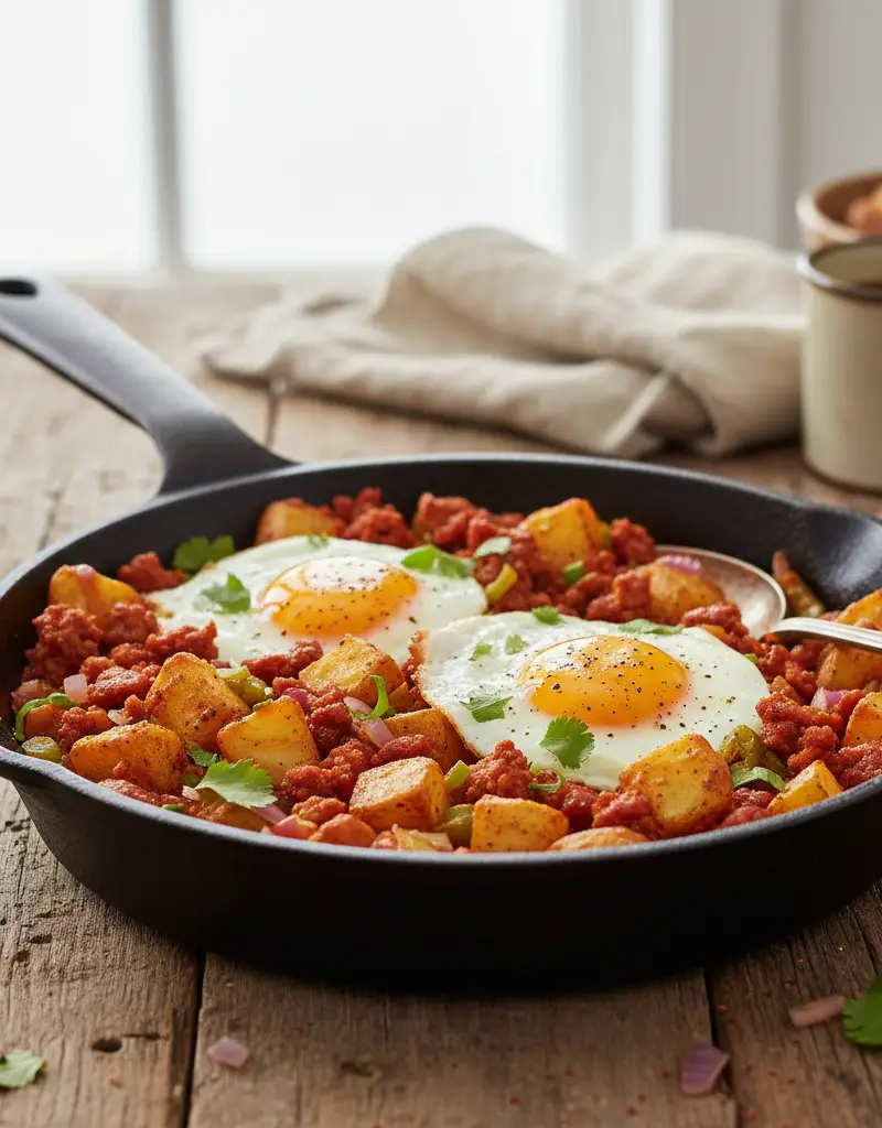 Chorizo and Potato Breakfast Skillet