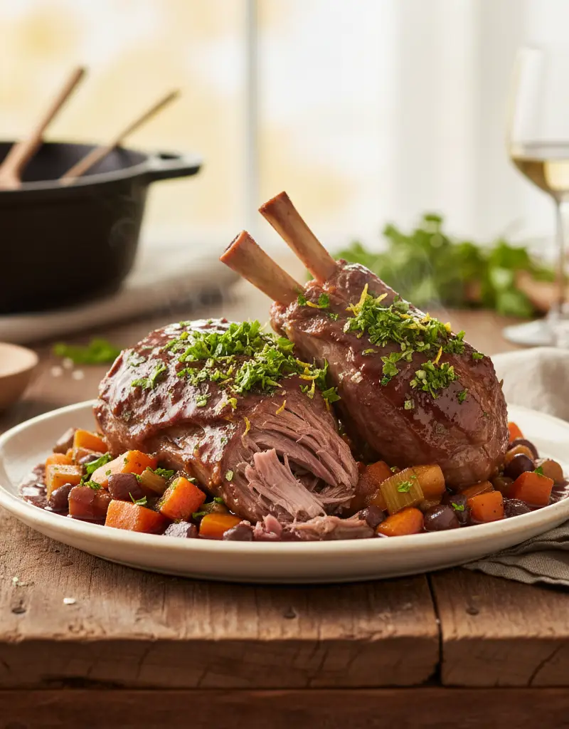 Braised Lamb Shanks with Gremolata