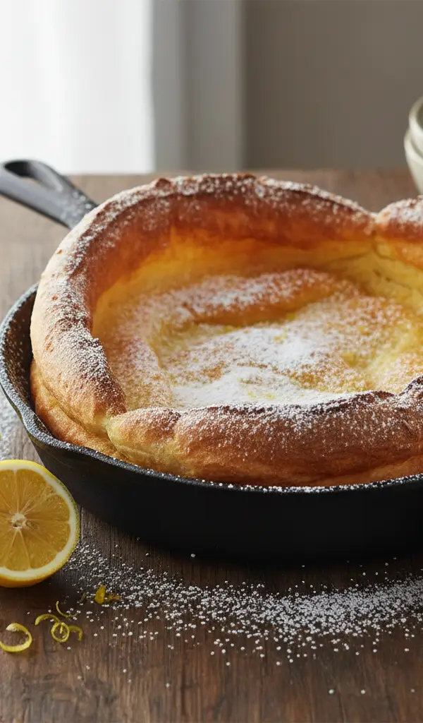 Dutch Baby Pancake with Lemon — Eggs recipe