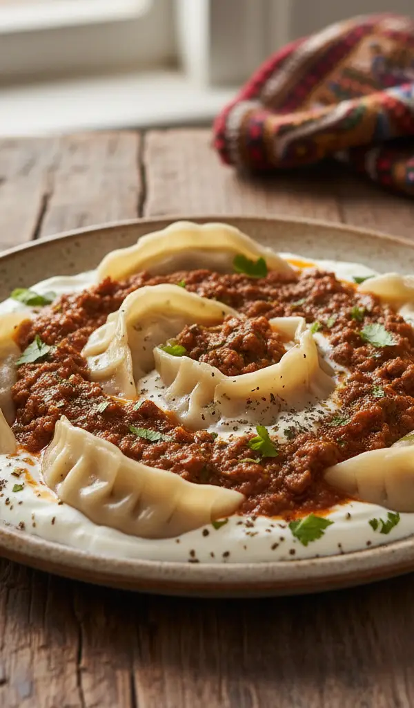 Aushak — Tomatoes recipe