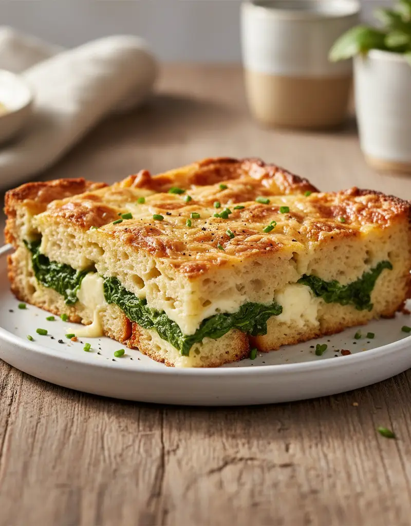 Spinach and Gruyère Breakfast Strata
